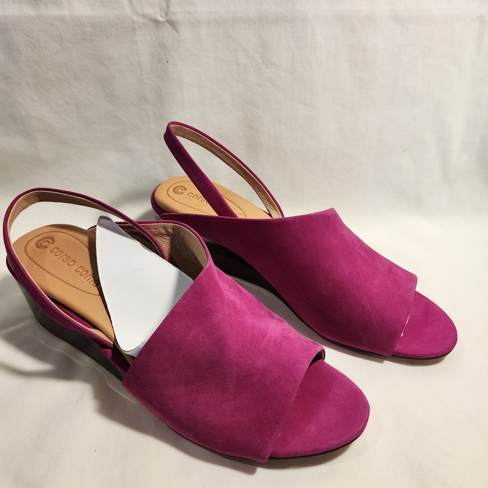 Corso Como Fuchsia Wedge Sandals